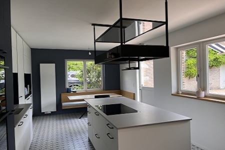 Aménagement complet d'un rez-de-chaussée d'une villa à Lasne