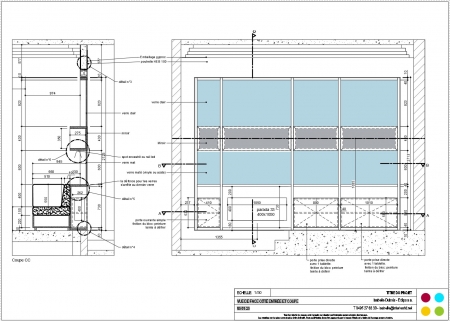 plan de d&eacute;tails de meubles sur mesure